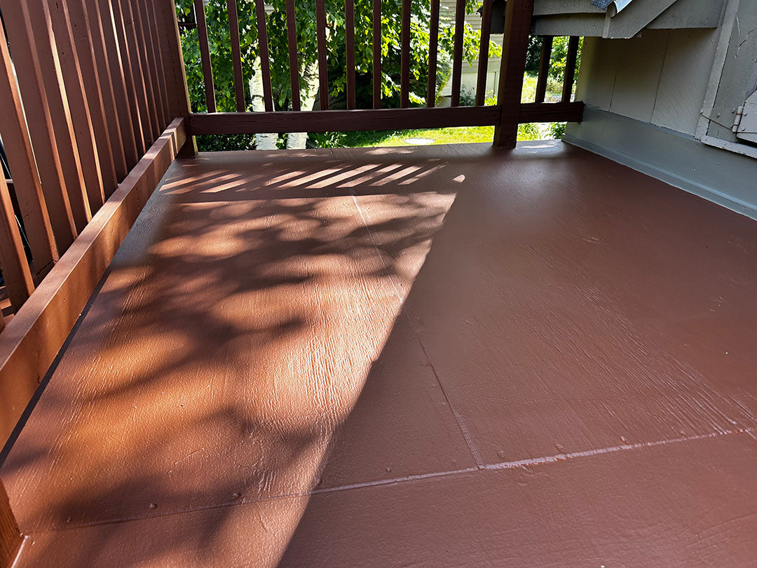 Balcony waterproofed with semco liquid membrane