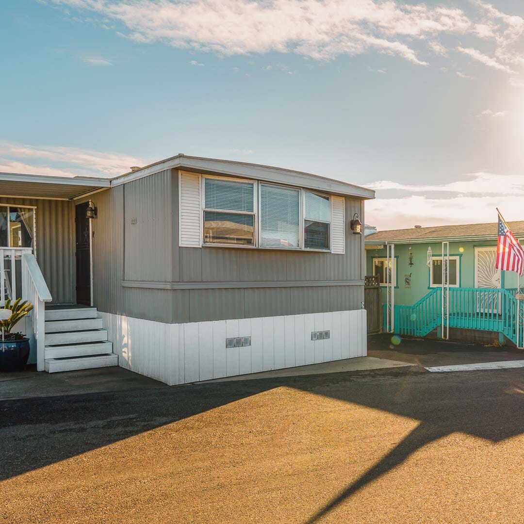 Mobile Home with Grey SEMCO Liquid Membrane Waterproofing