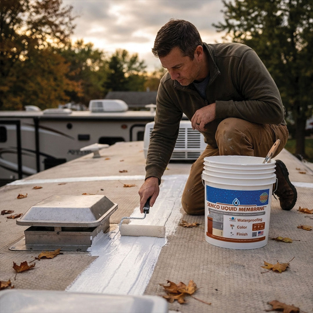 Resealing Your RV Roof Before Winter Storage: Water-Based Membrane vs Rubber-Based Coatings