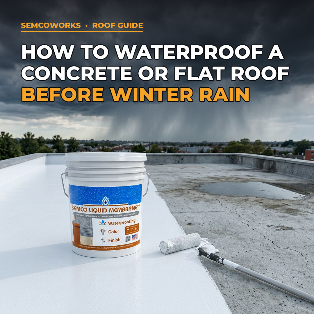 How to Waterproof a Concrete or Flat Roof Before Winter Rain