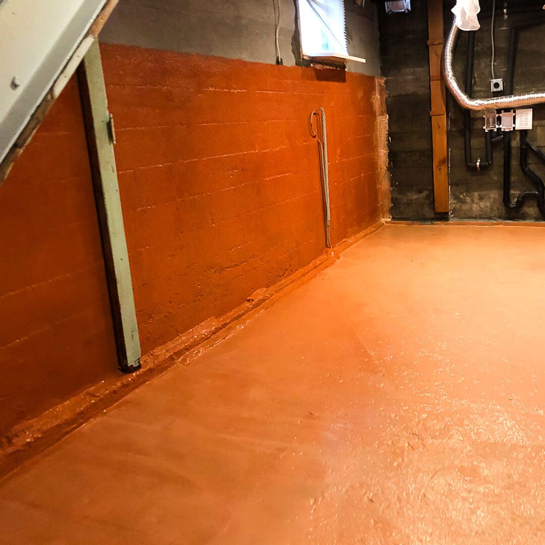 SEMCO Liquid Membrane applied on Basement Wall and Floor as waterprofing