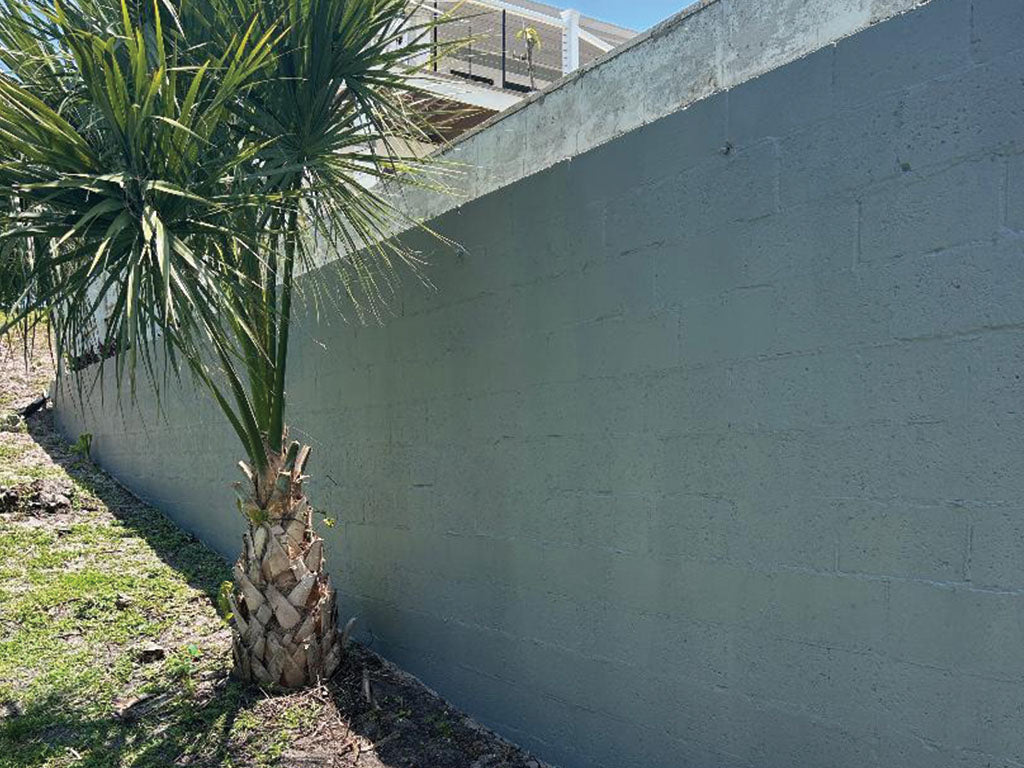 Block retaining wall · SEMCO Liquid Membrane