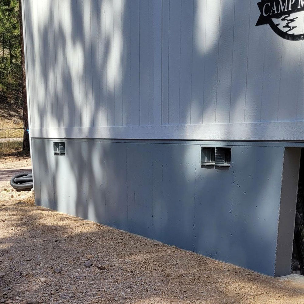 Exterior foundation wall coated with SEMCO Liquid Membrane