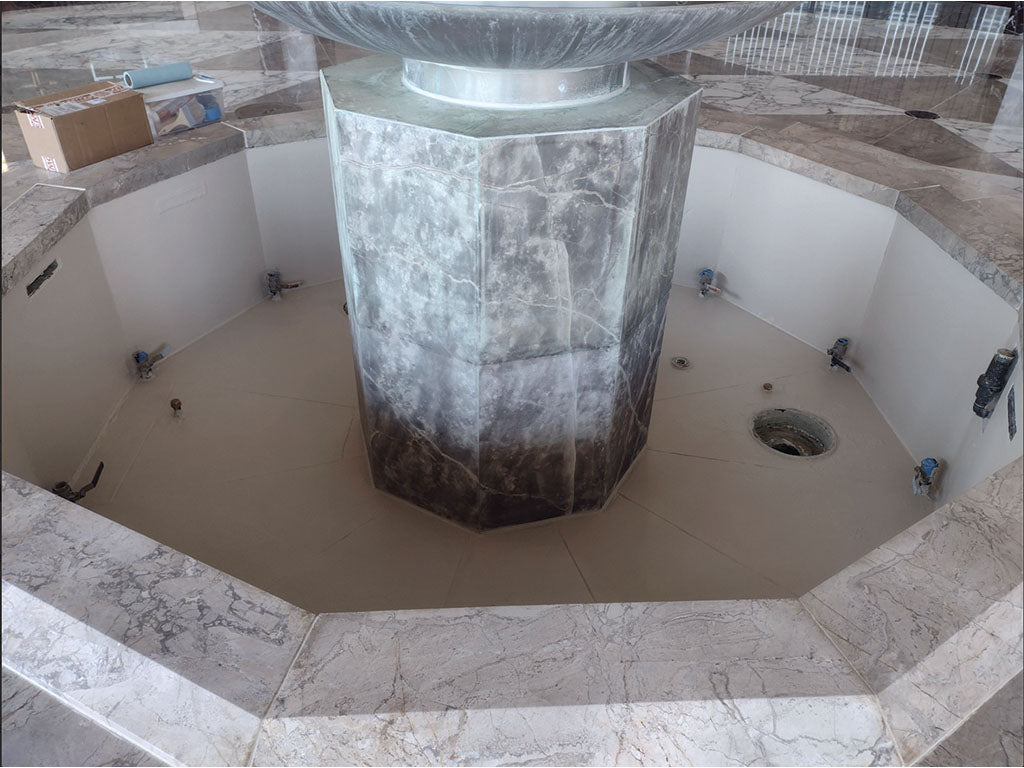 Fountain basin · SEMCO Liquid Membrane