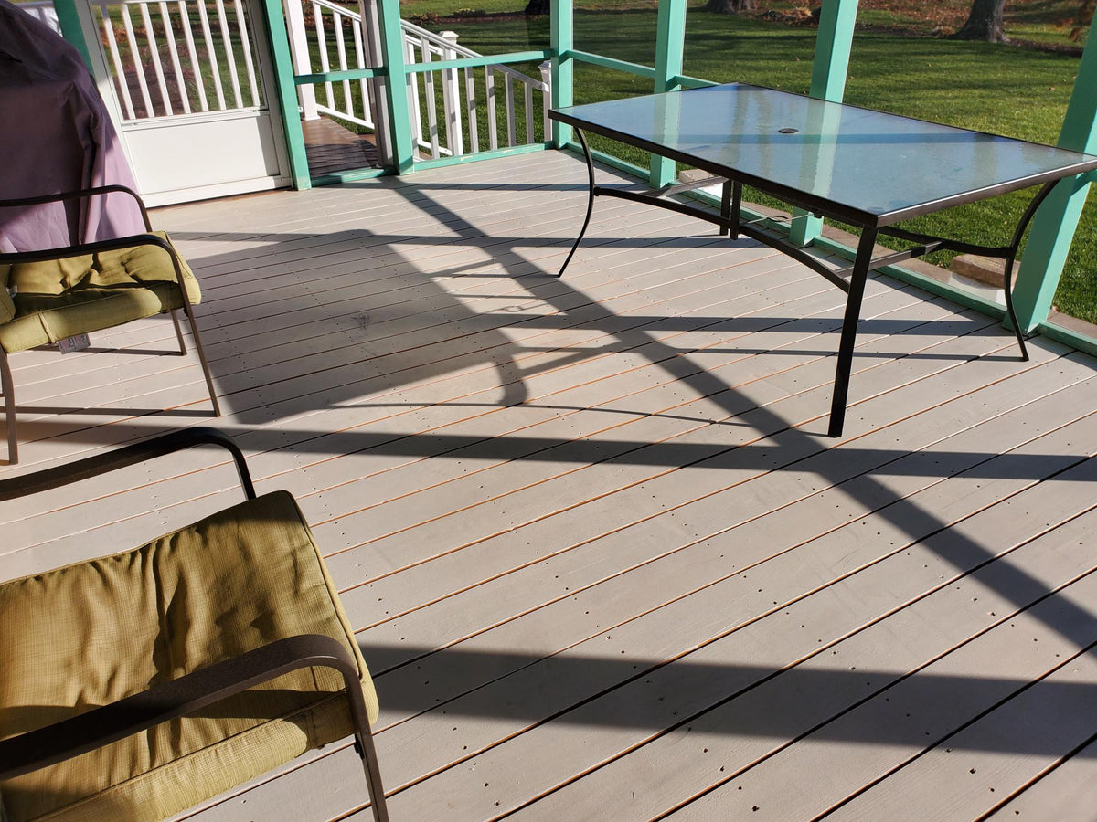 Wood deck coated with SEMCO Liquid Membrane