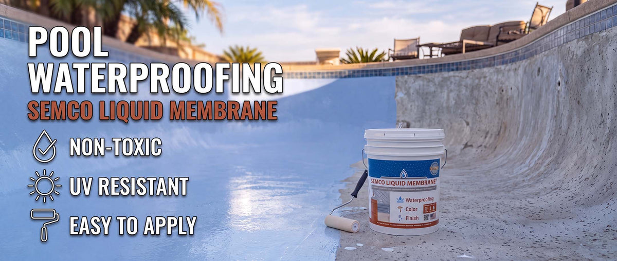 SEMCO Liquid Membrane Liquid Waterproofing Sealant Paint For Pools